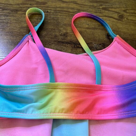 5 for $20 Cat & Jack Rainbow Colorful Bikini Racerback Top - Picture 8 of 9